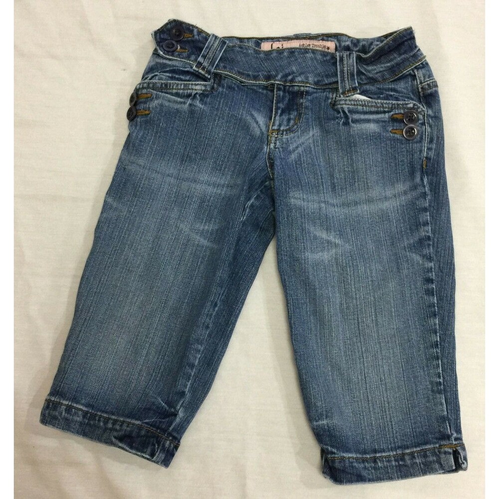 LEI ASHLEY TROUBLE WOMENS JEANS CAPRIS SIZE 0